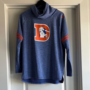 Nike Denver Broncos Blue Hoodie with Orange Accents